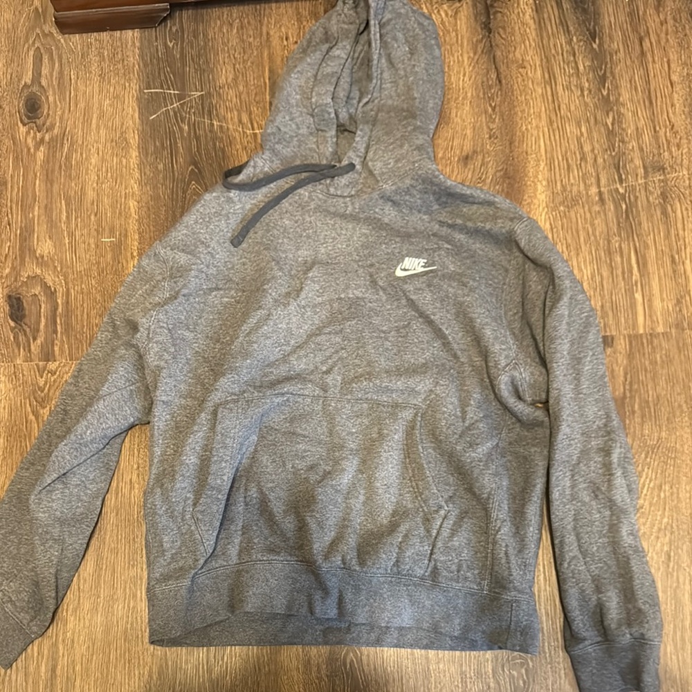 New Nike Men's Gray Hoodie Sweater